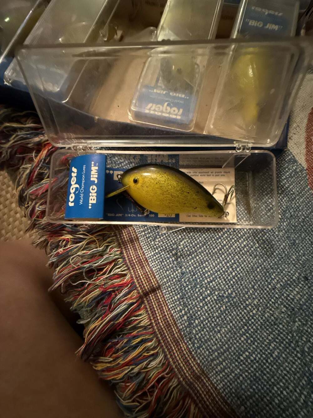 Rogers World Champion Lures BIG JIM 3/4-Oz. Crankbait Fishing Lure Green and Bla